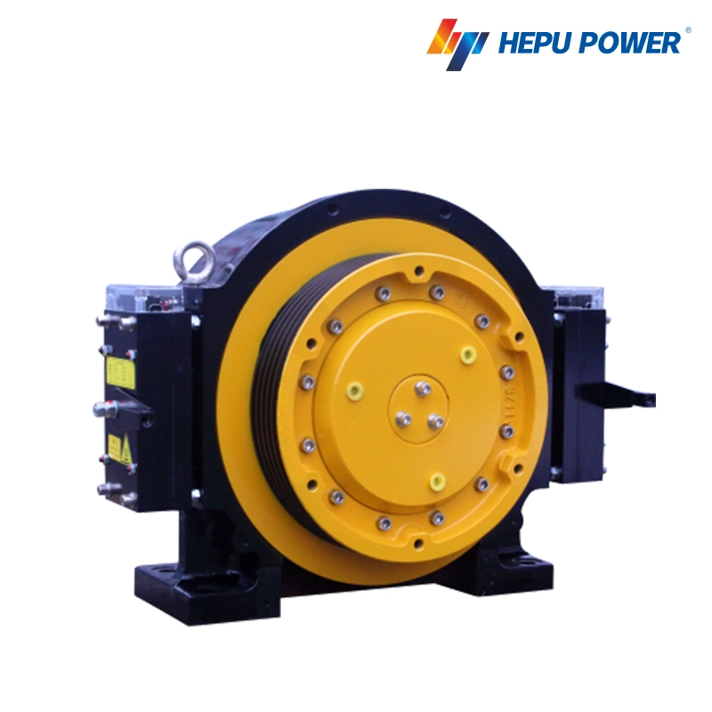 Supply 13 Person Elevator Parts Elevator Parts Elevator Gearless Traction Machine with Good Quality Roping2: 1 Machine Roomless